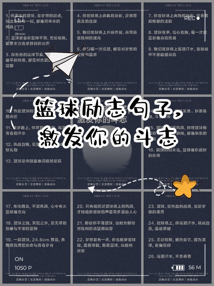 篮球训练辛苦鼓励词句有哪些